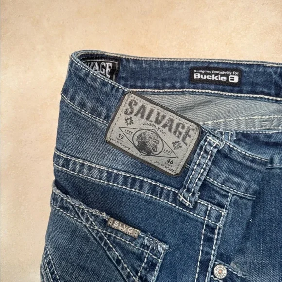 Salvage Men's Jeans Mayhem Straight Regular Fit Size 32W - Picture 5 of 12